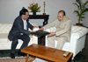 MINISTER NARAYANRAO RANE MEETS GOVERNOR K.SANKAR NARAYANAN AT RAJ BHAVAN MUMBAI.