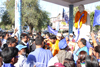 MP & RPI President Ramdas Athawale Bharat Bhim Yatra at Allahabad UP.