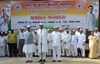 CHIEF MINISTER PRITHVIRAJ CHAVAN ,MPCC PRESIDENT MANIKRAO THAKARE ON 63RD REPUBLIC DAY AT DADAR TILAK BHAVAN.