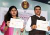 Chief Minister Devendra Fadnavis & Minister Pankaja Munde at Mantralaya.