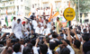 Congress Party Maha Morcha from Race Course to Augaust Kranti Morcha.