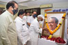 Mumbai Congress Leaders  Paying Tribute to Former MRCC President Murlibhai Deora on his Death  Anniversary at Rajiv Gandhi Bhavan.
