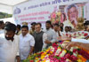 Dalit Panther Leader & Poet Padmashree Namdeo Dhasal Funeral In Mumbai At Dadar.