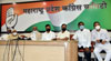 Congress Party Leaders Mallikarjun Kharge & H.K.Patil Press Conference at Gandhi Bhavan. Congress Party Leaders Mallikarjun Kharge & H.K.Patil Press Conference at Gandhi Bhavan.