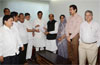 DELEGATION LED BY MPCC & MRCC PRESIDENT TO CHIEF MINISTER PRITHVIRAJ CHAVAN AT VARSHA BUNGALOW.