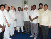 Mumbai Congress Leaders Get together at Rajiv Gandhi Bhavan.