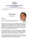 MUMBAI CONGRESS PRESIDENT KRIPASHANKAR SINGH PRESS RELEASE PAGE NO-1. MUMBAI CONGRESS PRESIDENT KRIPASHANKAR SINGH PRESS RELEASE PAGE NO-1.
