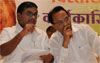 DY.CM.AJITDADA PAWAR & HOME MIN.R.R.PATIL IN NCP METING AT Y.B.CHAVAN AUDITORIUM.