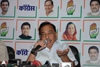 Ex.Chief Minister Narayanrao Rane Press Conference at Gandhi Bhavan.