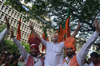 BJP PARTY WORKERS CELEBRATION AT NARIMAN POINT.