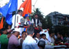 RPI PRESIDENT & M.P.RAMDAS ATHAVALE WITH HIS CANDIDATE FOR ROAD SHOW (RALLY) FROM KURLA TO CHEMBUR.