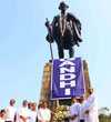 NCP Leaders Pay Tribute to Father of the Nation Mahatma Gandhi on His Death Anniversary at Mantaralaya. NCP Leaders Pay Tribute to Father of the Nation Mahatma Gandhi on His Death Anniversary at Mantaralaya.