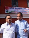 MINISTER NARAYANRAO RANE & STATE MINISTER D.P.SAWANT AT NAGPUR VIDHAN BHAVAN ON 2nd DAY OF WINTER SESSION.