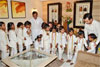 MINISTER NARAYANRAO RANE & SWABHIMAN SANGHATANA PRESIDENT NITESH RANE ON HIS BIRTHDAY IN MUMBAI.