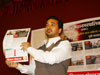 SWABHIMAN SANGHATANA PRESIDENT NITESH NARAYANRAO RANE AT MUMBAI MARATHI PATRAKAR  SANGH  CST.