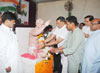 MUMBAI CONGRESS PRESIDENT KRIPASHANKAR SINGH PAYING TRIBUTE TO FATHER OF NATION MAHATMA GANDHI ON HIS DEATH ANNIVERSARY.