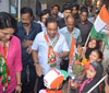 176-Bandra(E) Assembly Constituency Congress-NCP Candidate Narayanrao Rane Rally From Dawri Colony to Teacher Colony Kherwadi Bandra.