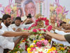 Dalit Panther Leader & Poet Padmashree Namdeo Dhasal Funeral In Mumbai At Dadar.