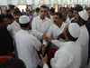 Congress/NCP/PRP (Kawade)/ Republican Party of India (Democratic) Alliance MP.Candidate Milind Deora at Mehfil Hall Madanpura. Congress/NCP/PRP (Kawade)/ Republican Party of India (Democratic) Alliance MP.Candidate Milind Deora at Mehfil Hall Madanpura.