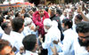 South Mumbai Congress/NCP/PRP (Kawade) Republican Party of India(Democratic)Alliance MP.Candidate Milind Deora Election Campaign Rally in South Mumbai Parliamentary Constituency at Mandvi Area.