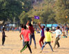 People Celebrating Makar Sankrant by Flying Kites at Girgoan Chowpatty.