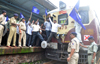 RPI PROTEST AT DOMBIVLI RAIL ROKO.