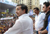 GOVINDA CELEBRATION IN MUMBAI ON OCCASION SWABHIMAN SANGHTNA PRESIDENT NITESH NARAYAN RANE AT THANE.