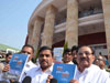 NCP PRADESH PRESIDENT MADHUKARRAO PICHAD & MINISTER R.R.PATIL AT NAGPUR VIDHAN BHAVAN.