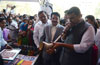 Governor Dr.Ch.Vidyasagar Rao & Chief Minister Devendra Fadnavis during Inauguration of Mahalaxmi Saras Exhibition at Bandra Reclamation.