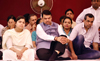 Chief Minister Devendra Fadnavis MP Poonam Mahajan, MLA Ashish Shelar & Paresh Rawal on One Day Uposhan at Vile Parle.