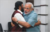RPI  PRESIDENT RAMDAS ATHAWALE MEETS GUJARAT CHIEF MINISTER NARENDRA MODI AT HIS RESIDENCE.