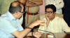 MNS Chief Raj Thackarey meets BMC Commissioner Ajoy Mehta on Hawkers Issue at BMC Head Quarters CST Mumbai. MNS Chief Raj Thackarey meets BMC Commissioner Ajoy Mehta on Hawkers Issue at BMC Head Quarters CST Mumbai.