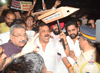 Mumbai Congress President Sanjay Nirupam Protest against Rafel Ghotala at Santacruz.