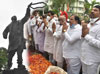 Congress Party Leaders Paying Tribute to Former Prime Minister Bharat Ratna Rajiv Gandhi on his Birth Anniversary.