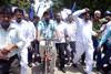 RPI PRESIDENT RAMDAS ATHAWALE PROTEST AGAINST DIESEL PRICE AT BANDRA.