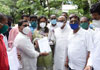 Minister Varsha Gaikwad & MRCC President Eknathrao Gaikwad visit Rajgruh at Hindu Colony Dadar.