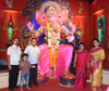 Ex.Chief Minister & Congress Senior Leader Narayanrao Rane with Family for Ganpati Darshan at Lalabaugh. Ex.Chief Minister & Congress Senior Leader Narayanrao Rane with Family for Ganpati Darshan at Lalabaugh.