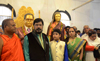 RPI Leader Ramdas Athawale at Mahu Gaon Birth Place of Dr. Babasaheb Ambedkar in Indore ( M.P.)