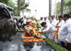 MPCC President Ashokrao Chavan & MRCC President Sanjay Nirupam Pay Tribute to Lokmanya Tilak on his Death Anniversary at Girgaon Chowpatty.