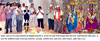 MINISTER NARAYANRAO RANE IN SHANTADURGA TEMPLE . MINISTER NARAYANRAO RANE IN SHANTADURGA TEMPLE .