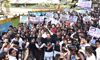 Mumbai Congress Silent March at Azad Maidan.