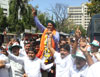 Congress/NCP/PRP (Kawade)/ Republican Party of India (Democratic) Alliance MP.Candidate Sanjay Nirupam Filed his Nomination Form at Bandra Dist.Administrative Collector Office.