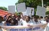 YOUTH CONGRESS PROTEST AGAINST MLA MANGAL PRBHAT LODHA AT AZAD MAIDAN. YOUTH CONGRESS PROTEST AGAINST MLA MANGAL PRBHAT LODHA AT AZAD MAIDAN.