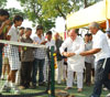 ON OCCASION OF CHILDRENS DAY BIRTH ANNIVERSARY OF EX. PRIME MINISTER PANDIT JAWAHARLAL NEHRU UNION MINISTER GURUDAS KAMATJI INAUGRATED 6 SYNTHETIC TENNIS COURT AT ANDHERI. ON OCCASION OF CHILDRENS DAY BIRTH ANNIVERSARY OF EX. PRIME MINISTER PANDIT JAWAHARLAL NEHRU UNION MINISTER GURUDAS KAMATJI INAUGRATED 6 SYNTHETIC TENNIS COURT AT ANDHERI.