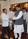 Chief Minister Prithviraj Chavan & Industries Minister Narayanrao Rane at Oberoi Trident.
