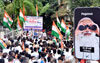 Congress Party Leaders during Tiranga Yatra at Andheri.