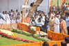 Paying Tribute to Shivsena Suprimo Late Balasaheb Thackarey on his Death Anniversary Shivaji Park Mumbai.