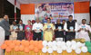 Minister Varshatai Gaikwad & MRCC President Eknathrao Gaikwad during Wadala Mahila Congress Haldi Kum Kum Program.