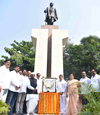 Tribute to Congress Mass Leader Ex.Chief Minister Late Vasantdada Patil on his Birth Anniversary at Vidhan Bhavan. Mumbai