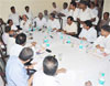 UNION MINSTER FOR STATE SHRI.GURUDAS KAMAT, MINISTER MADHUKAR CHAVAN, MININISTER RAJENDRA GAVIT IN ADIVASHI PADA AAREY COLONY.